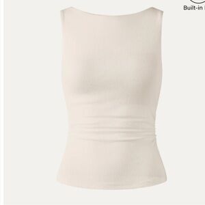 OGL Cream Sleeveless Top